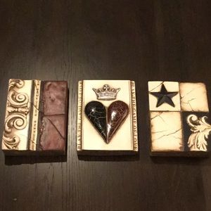 Set of 3 Sid Dickens Tiles